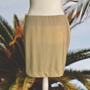 Philosophy di Alberta Ferretti Tan Lightweight Mini Skirt Size 4
